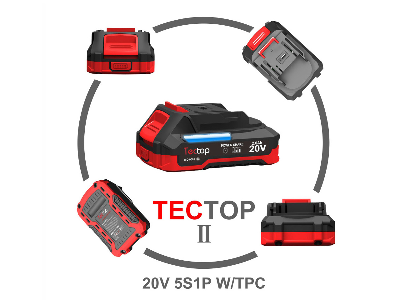 TT2-20V-5S1P-W/TPC-18650-1.5/2.0/2.5/3.0Ah