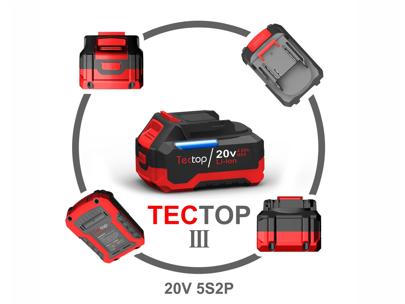 TT3-20V-5S2P-18650-3.0/4.0/5.0/6.0Ah