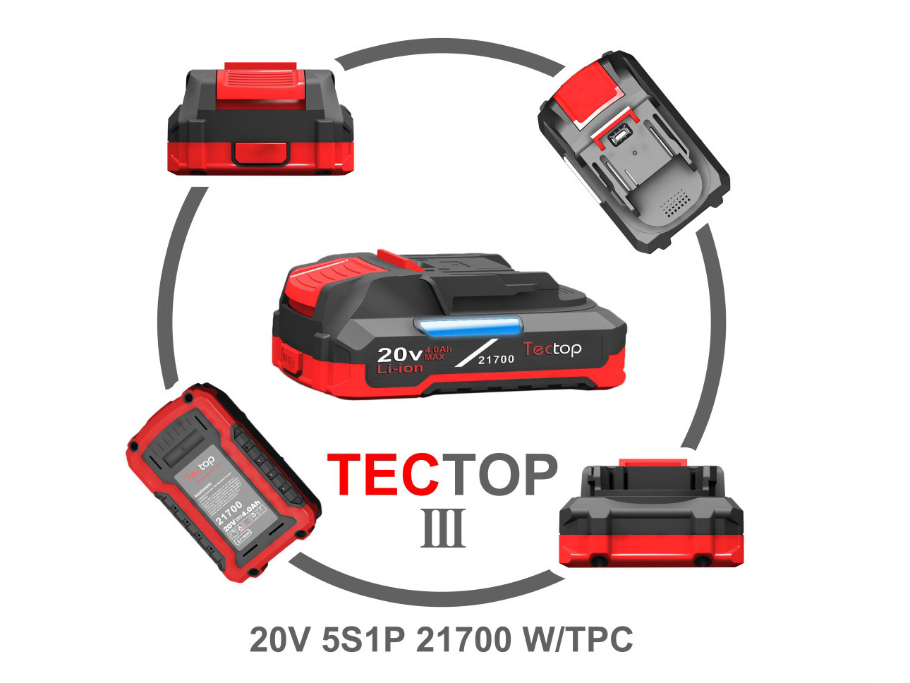 TT3-20V-5S1P-W/TPC-21700-4.0Ah